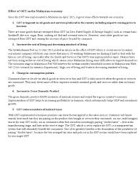 How does goods and services tax work in malaysia? Effect Of Gst On The Malaysian Economy Value Added Tax Gross Domestic Product