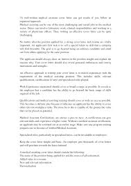 Sample cover letter for assistant director of admissions. Cover Letter Medical Assistant Resume Cover Letter