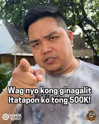 Sinasabi ko sa inyo, mainit ulo ko ngayon. Itatapon ko tong 500k! Mga  makukulit na players ng Honor of Kings nagtatanong pano mag register tapos  hindi nag re-register, tapos mga solo players