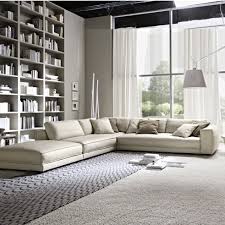 Minerale Luxury Italian Leather Corner Sofa Leather Corner Sofa White Living Room Decor Corner Sofa Design