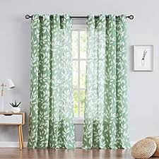 Check spelling or type a new query. Amazon Com Treatmentex White Green Curtains For Living Room 84 Length Leaf Print Semi Sheer Curtains For Green Curtains Curtains Living Room Curtains Bedroom