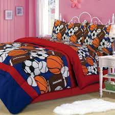 Comes with comforter and pillow sham. Sporty Sports Themed Comforter Sheet Set Full Size By Laurens Linens 49 99 Full Top Sheet Bottom Fit Sports Bedding Kids Comforter Sets Kids Bedding Sets