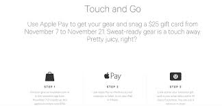 Unfortunately, it doesn't look like lululemon has a senior citizen discount or a student discount at this time. Lululemon Apple Pay Promotion