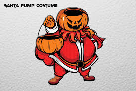 Download the latest free vector. Santa Pumpkin Head Vector Graphic By Therintproject Creative Fabrica