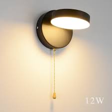 Nordeic Led Wall Lamp 3 Color Lighting With Switch Wall Light 12w White Black Indoor Modern For Home Stairway Bedroom Bedside Led Indoor Wall Lamps Aliexpress