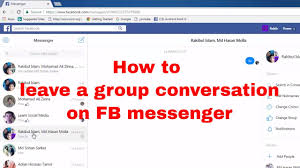 How To Leave A Group Conversation On Facebook Messenger Fb Tips 64 Learn Social Media Facebook Messenger Social Media