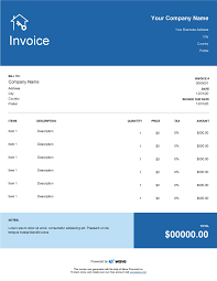 The maintenance bill can be split into several parts. Rent Invoice Template Wave Invoicing