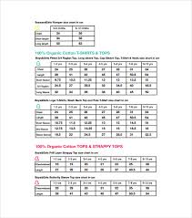 Sample Baby Size Chart 7 Documents In Word Pdf