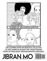 An african american coloring book for girls: Black Women Adults Coloring Book Afro American African Dreads Black Women Stress Free Mind Relaxation Coloring Page Gifts For Black American Girls Mo Jibran Amazon De Bucher