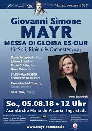 Become a patron of daniel richtman today: Mass Es Major By G S Mayr Dorota Szczepanska Soprano