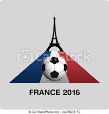 3.5'' ( 9 cm ) breite: Frankreich Euro 2016 Logos Eiffelturm Ikonendesign Canstock