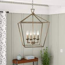 20 Tall 16 Square Carmen 6 Light Foyer Pendant Foyer Pendant Geometric Chandelier Modern Farmhouse Lighting