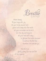 Inspirational Poem Breathe Printable Poetry Card Nina Heyen Inspirational Poems Poetry Inspirational Quotes
