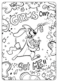Stay Clean Stay Safe Coloring Page Coloring Pages Kindergarten Coloring Pages Germs Preschool Activities
