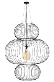 Market Set Kokeshi O100 Metal Wire 3 Sphere Pendant Light Big Size Delivered With Textile Cord Metal Canopy Dcl Lampe Suspension Luminaire Suspension Design