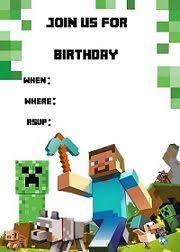 Minecraft Birthday Card Printable Free Minecraft Birthday Party Minecraft Birthday Invitations Minecraft Birthday Minecraft Party Invitations