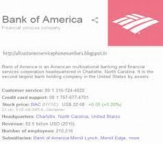 Bank of america private bank is a division of bank of america, n.a., member fdic and a wholly owned subsidiary of bank of america corporation. All Customer Service Phone Numbers 24 Hour Bank Of America Customer Service Phone Num Bank Of America Banking Services Bank