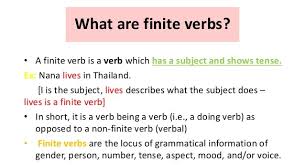 The infinitive is a type of verbal, or word derived from a verb that does not function as a verb, that is almost always preceded by the particle to. English Grammar A To Z What Is Finite Verb