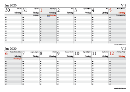 Den här årskalendern är redo att skrivas ut i a4 eller letter. 2020 Arkiv Blankettbanken