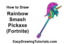 How to draw llama fortnite awesome step by step tutorial with tags how to draw draw drawing art step by step art tutorial drawing videos drawing classes final step: How To Draw Rainbow Smash Pickaxe Fortnite With Step By Step Pictures