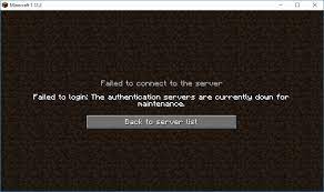 Of a network problem, outage or a website maintenance is in progress. Failed To Login The Authentication Servers Are Currently Down For Maintenance Java Edition Support Support Minecraft Forum Minecraft Forum