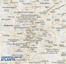 Students during the day, no one at night, sweet auburn: Judgmental Maps Atlanta Ga By An Honest Atlantan Copr 2015 An