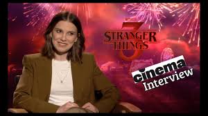 Stranger things star millie bobby brown is celebrating her sweet 16, meaning it only feels as if she's been front row at fashion week for all of our lives. Stranger Things 3 Interview Mit Millie Bobby Brown Youtube
