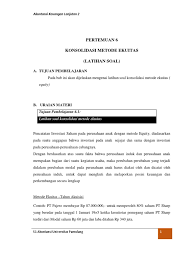 Metode biaya dan metode ekuitas pada investasi saham. Contoh Soal Metode Pencatatan Investasi Dalam Saham
