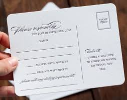 These Letterpress Postcard Style Response Cards Are Stunning From Deciduous Press Wedding Response Cards Response Cards Wedding Rsvp Postcard