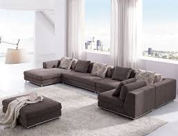 If you are looking a leather sectional, look no more. Contemporary Modern Brown Fabric Sectional Sofa Tos Anm9708 2