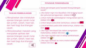 Dari operasi hitung penjumlahan, perkalian, pembagian, hingga pengurangan pada bilangan bulat. Operasi Hitung Bilangan Cacah More Info Start Petunjuk