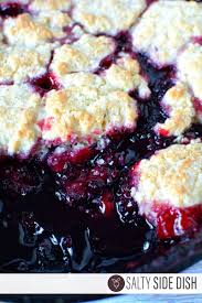 Easy Blackberry Cobbler Cast Iron Pan Salty Side Dish