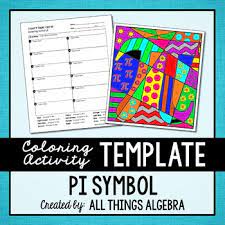 This symbol is also called archimedes' constant or ludolph's. Coloring Activity Template Pi Symbol Personal Use Only By All Things Algebra