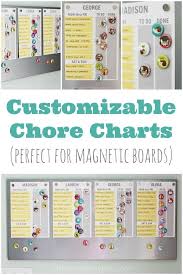 Free Printable Chore Chart Customizable Too Chore Chart