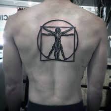 Leonardo da vinci's drawing vitruvian man (l'uomo vitruviano). 50 Vitruvian Man Tattoo Designs For Men Da Vinci Ink Ideas