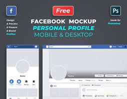 Free Facebook Profile Mockup 2019 For Photoshop On Behance Facebook Mockup Facebook Profile Template Facebook Profile Picture Size