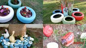 Lastik Ve Taslarla Neseli Bahceler Youtube