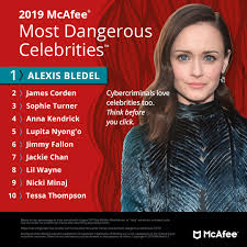 People featured on this list, include actresses, political leaders, actors and poets. Gilmore Girls Star Alexis Bledel Is The 2019 Mcafee Most Dangerous Celebrity Business Wire