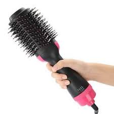 2 In 1 Electric Hot Air Hair Curler Straightener Brush Comb In 2020 Straightening Brush Hair Brush Straightener Hair Curlers