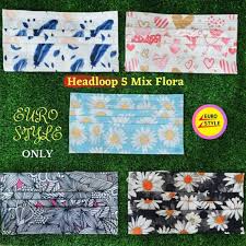 Find & download free graphic resources for floral pattern. Ready Stock Headloop Floral 3ply Face Mask Free Shipping Premium Quality Shopee Malaysia