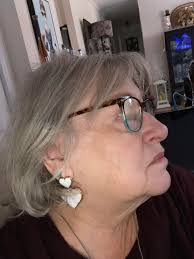 My new Aldi heart earrings.