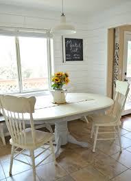 chalk paint dining table makeover