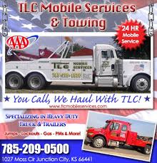 Roadside assistance replaced both tires due to the poor condition of the remaining tire as well. Tlc Mobile Services Towing Junction City Ks Truck Stop Service Directory