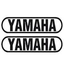 Bike Chopper Gas Tank Flames Tribal Vinyl Decal Sticker Yamaha Logo Pair 11