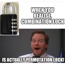 Math Memes On Instagram Permutations Order Matters Combinations Order Doesn T Reposted From Confessions Of A Math Majo Math Memes Math Puns Math Humor