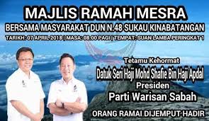 Il sabah heritage party ( malese : Parti Warisan Sabah Bahagian P 187 Kinabatangan Kampung Suan Lamba Postingan Facebook