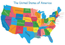 10 best printable usa maps united states colored printablee com