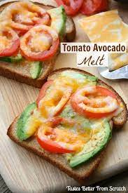 Tomato Avocado Melt Recipe Avocado Recipes Recipes Food