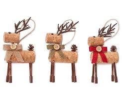 Attach trunk cut a wine cork in half using a serrated knife. Winter Wonder Lane Cork Deer Ornaments 3 Pack Big Lots Cork Crafts Christmas Wine Cork Crafts Christmas Wine Cork Diy Crafts
