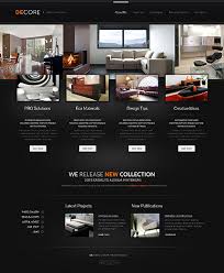 In addition to the main page, there are about, catalog, news, and contacts pages. Interior Furniture Website Template Website Templates
